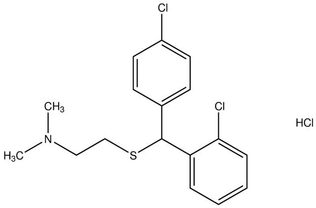 2-{[(2-chlorophenyl)(4-chlorophenyl)methyl]sulfanyl}-N,N-dimethylethanamine hydrochloride