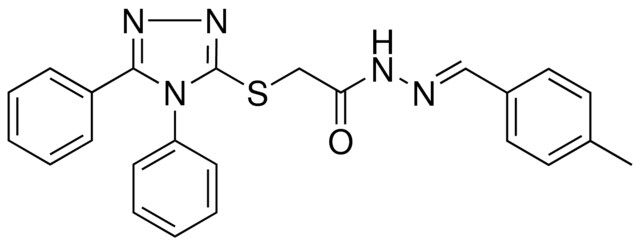 2-[(4,5-DIPHENYL-4H-1,2,4-TRIAZOL-3-YL)SULFANYL]-N'-[(E)-(4-METHYLPHENYL)METHYLIDENE]ACETOHYDRAZIDE