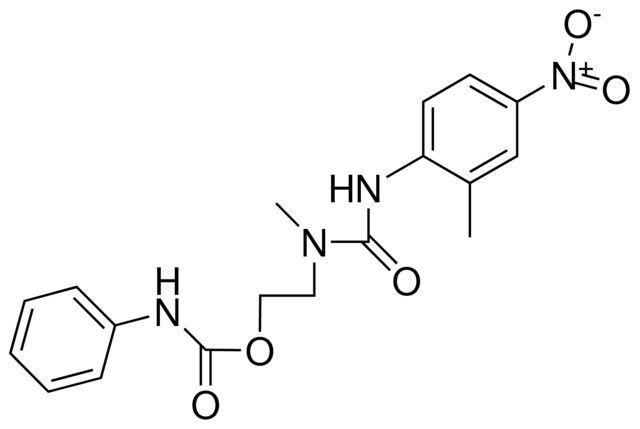 2-(1-METHYL-3-(2-METHYL-4-NITROPHENYL)UREIDO)ETHYL N-PHENYLCARBAMATE