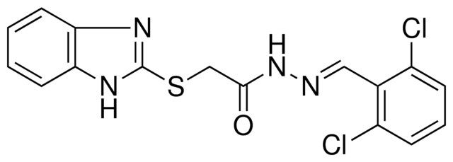 2-(1H-BENZOIMIDAZOL-2-YLSULFANYL)-ACETIC ACID (2,6-DI-CL-BENZYLIDENE)-HYDRAZIDE