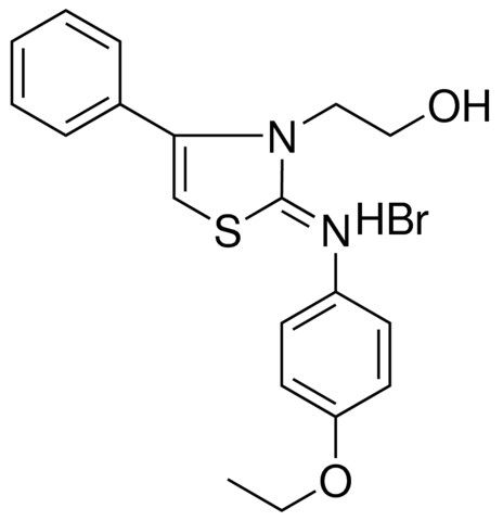 2-(2-((4-ETHOXYPHENYL)IMINO)-4-PHENYL-1,3-THIAZOL-3(2H)-YL)ETHANOL HYDROBROMIDE