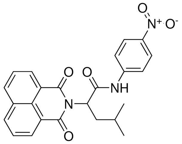 2-(1,3-DIOXO-1H-BENZO[DE]ISOQUINOLIN-2(3H)-YL)-4-METHYL-N-(4-NITROPHENYL)PENTANAMIDE