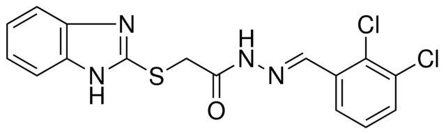 2-(1H-BENZOIMIDAZOL-2-YLSULFANYL)ACETIC ACID (2,3-DICHLORO-BENZYLIDENE)HYDRAZIDE