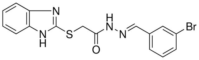 2-(1H-BENZOIMIDAZOL-2-YLSULFANYL)-ACETIC ACID (3-BROMO-BENZYLIDENE)-HYDRAZIDE