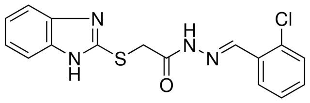 2-(1H-BENZOIMIDAZOL-2-YLSULFANYL)-ACETIC ACID (2-CHLORO-BENZYLIDENE)-HYDRAZIDE