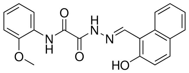 2-(2-((2-HO-1-NAPHTHYL)METHYLENE)HYDRAZINO)-N-(2-METHOXYPHENYL)-2-OXOACETAMIDE