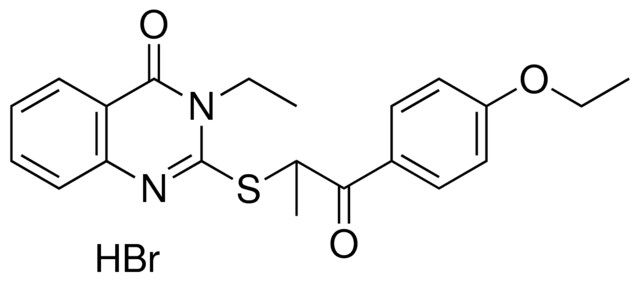 2-(2-(4-ETO-PH)-1-ME-2-OXO-ETHYLSULFANYL)-3-ET-3H-QUINAZOLIN-4-ONE, HYDROBROMIDE