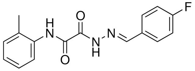 2-(2-(4-FLUOROBENZYLIDENE)HYDRAZINO)-N-(2-METHYLPHENYL)-2-OXOACETAMIDE