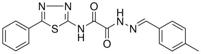 2-(2-(4-ME-BENZYLIDENE)HYDRAZINO)-2-OXO-N-(5-PH-1,3,4-THIADIAZOL-2-YL)ACETAMIDE