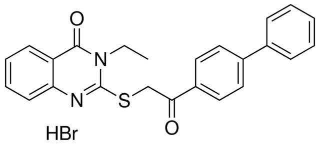 2-(2-BIPHENYL-4-YL-2-OXO-ETHYLSULFANYL)-3-ET-3H-QUINAZOLIN-4-ONE, HYDROBROMIDE