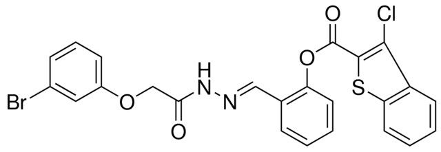 2-(2-((3-BROMOPHENOXY)AC)CARBOHYDRAZONOYL)PH 3-CL-1-BENZOTHIOPHENE-2-CARBOXYLATE