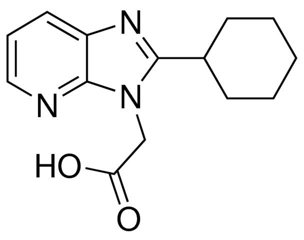 2-(2-Cyclohexyl-3<i>H</i>-imidazo[4,5-<i>b</i>]pyridin-3-yl)acetic acid