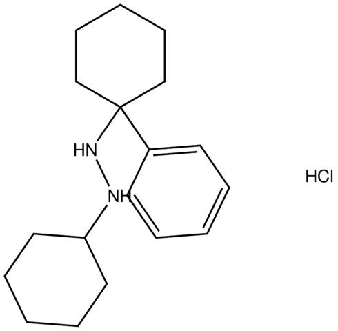 1-cyclohexyl-2-(1-phenylcyclohexyl)hydrazine hydrochloride