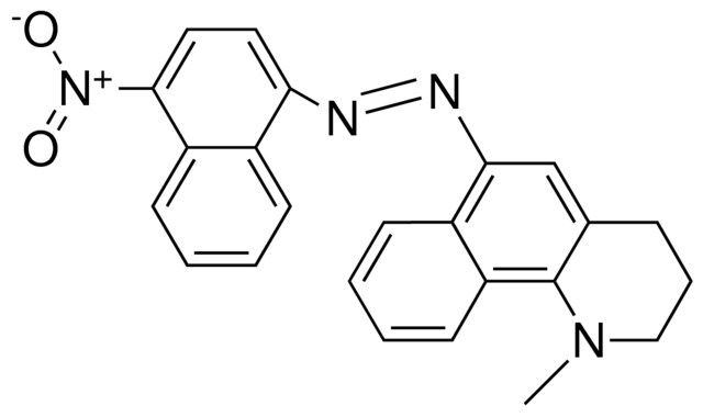 1-METHYL-6-(4-NITRO-1-NAPHTHYLAZO)-1,2,3,4-TETRAHYDROBENZO(H)QUINOLINE