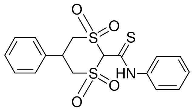 1,1,3,3-TETRAOXO-5-PHENYL-,-(1,3)DITHIANE-2-CARBOTHIOIC ACID PHENYLAMIDE