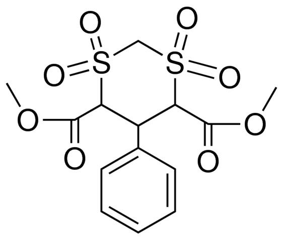 1,1,3,3-TETRAOXO-5-PHENYL-,-(1,3)DITHIANE-4,6-DICARBOXYLIC ACID DIMETHYL ESTER