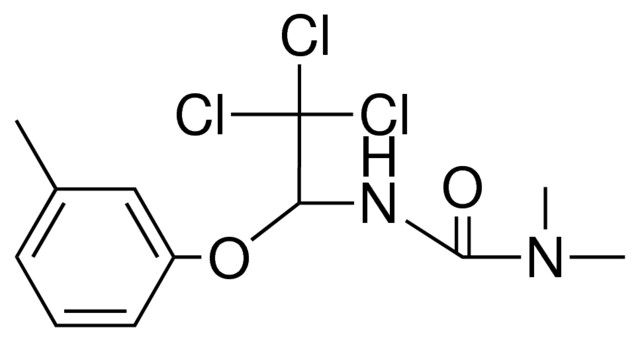 1,1-DIMETHYL-3-(2,2,2-TRICHLORO-1-M-TOLYLOXY-ETHYL)-UREA