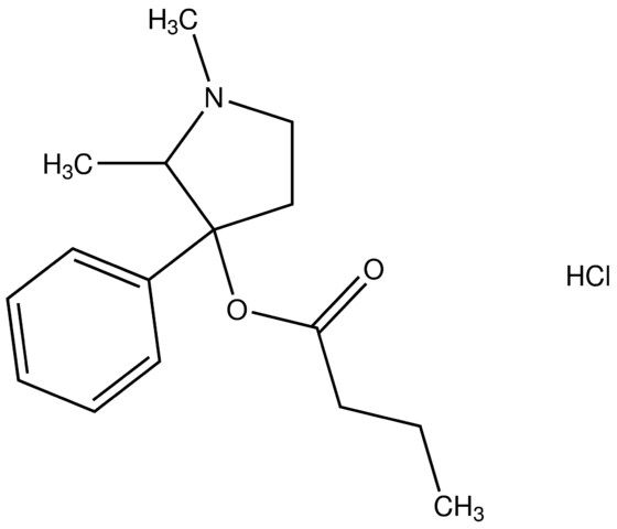 1,2-dimethyl-3-phenyl-3-pyrrolidinyl butanoate hydrochloride