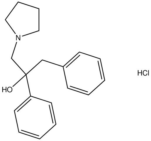 1,2-diphenyl-3-(1-pyrrolidinyl)-2-propanol hydrochloride