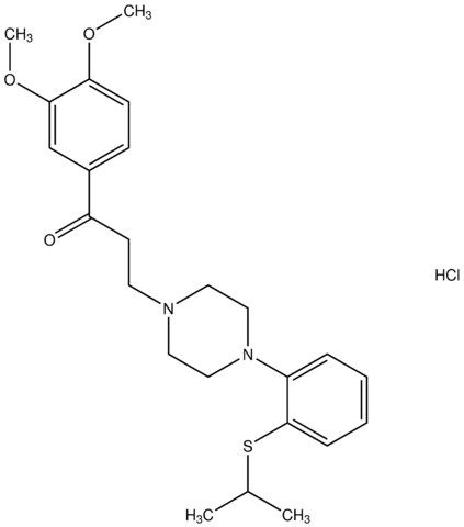 1-(3,4-dimethoxyphenyl)-3-{4-[2-(isopropylsulfanyl)phenyl]-1-piperazinyl}-1-propanone hydrochloride