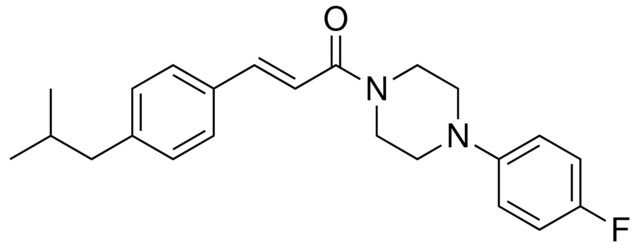 1-(4-(4-FLUORO-PHENYL)-PIPERAZIN-1-YL)-3-(4-ISOBUTYL-PHENYL)-PROPENONE