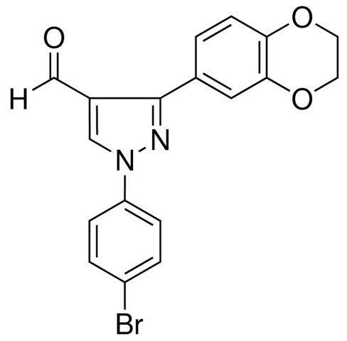 1-(4-BROMOPHENYL)-3-(2,3-DIHYDRO-1,4-BENZODIOXIN-6-YL)-1H-PYRAZOLE-4-CARBALDEHYDE