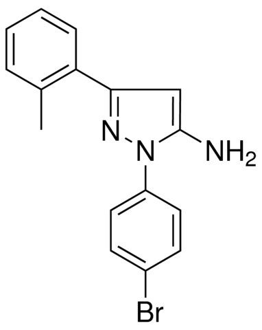 1-(4-BROMOPHENYL)-3-(2-METHYLPHENYL)-1H-PYRAZOL-5-AMINE