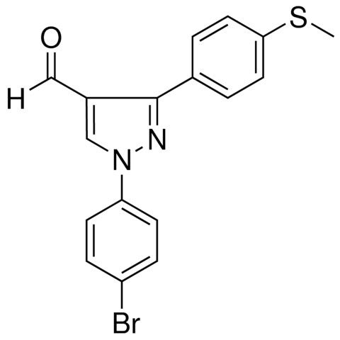 1-(4-BROMOPHENYL)-3-[4-(METHYLSULFANYL)PHENYL]-1H-PYRAZOLE-4-CARBALDEHYDE