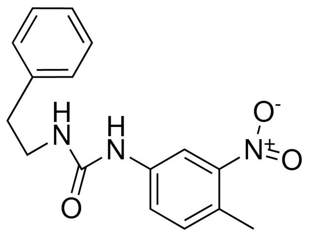 1-(4-METHYL-3-NITROPHENYL)-3-PHENETHYLUREA