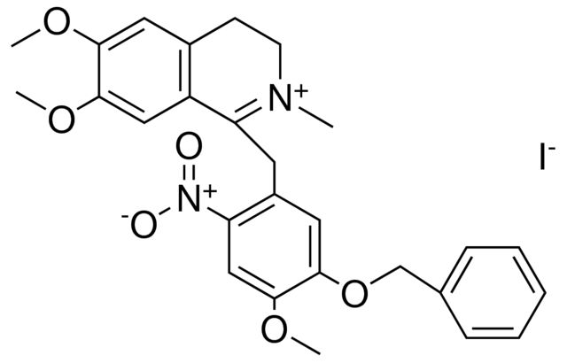 1-(5-BENZYLOXY-4-MEO-2-NITRO-BZL)-6,7-DI-MEO-2-ME-3,4-2H-ISOQUINOLINIUM, IODIDE