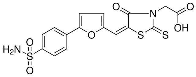 [(5E)-5-({5-[4-(AMINOSULFONYL)PHENYL]-2-FURYL}METHYLENE)-4-OXO-2-THIOXO-1,3-THIAZOLIDIN-3-YL]ACETIC ACID