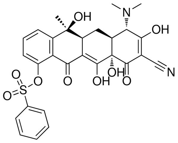 (5S,5aS,6aS,7S,10aS)-9-cyano-7-(dimethylamino)-5,8,10a,11-tetrahydroxy-5-methyl-10,12-dioxo-5,5a,6,6a,7,10,10a,12-octahydro-1-naphthacenyl benzenesulfonate