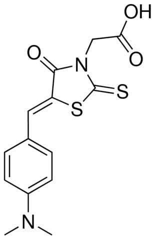 {(5Z)-5-[4-(DIMETHYLAMINO)BENZYLIDENE]-4-OXO-2-THIOXO-1,3-THIAZOLIDIN-3-YL}ACETIC ACID