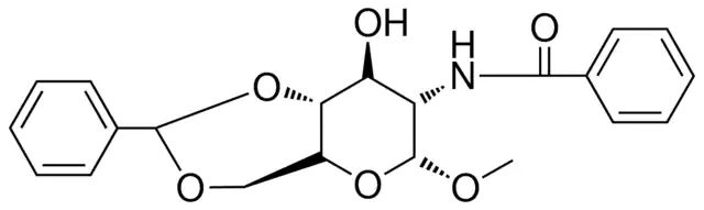 N-(8-HO-6-METHOXY-2-PHENYL-HEXAHYDRO-PYRANO(3,2-D)(1,3)DIOXIN-7-YL)-BENZAMIDE