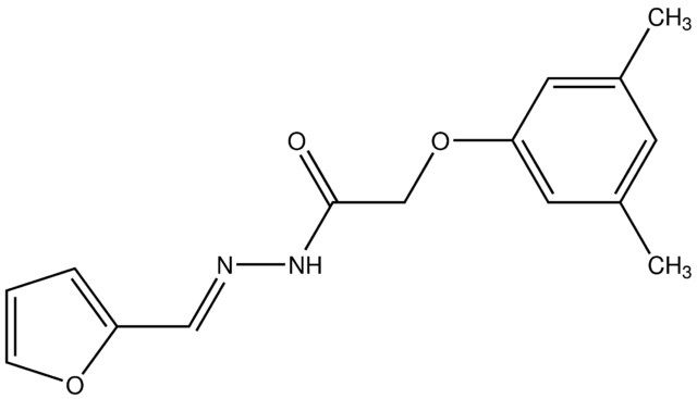 (<i>E</i>)-2-(3,5-Dimethylphenoxy)-<i>N</i>-(furan-2-ylmethylene)acetohydrazide