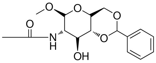 N-(8-HO-6-METHOXY-2-PHENYL-HEXAHYDRO-PYRANO(3,2-D)(1,3)DIOXIN-7-YL)-ACETAMIDE