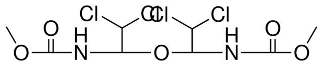 (DICHLORO-1-(DICHLORO-1-METHOXYCARBONYLAMINO-ETHOXY)-ET)-CARBAMIC ACID ME ESTER