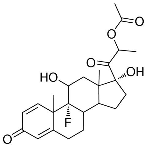 1-((9R,17R)-9-fluoro-11,17-dihydroxy-10,13-dimethyl-3-oxo-6,7,8,9,10,11,12,13,14,15,16,17-dodecahydro-3H-cyclopenta[a]phenanthren-17-yl)-1-oxopropan-2-yl acetate