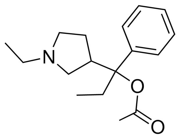 1-(1-ethyl-3-pyrrolidinyl)-1-phenylpropyl acetate