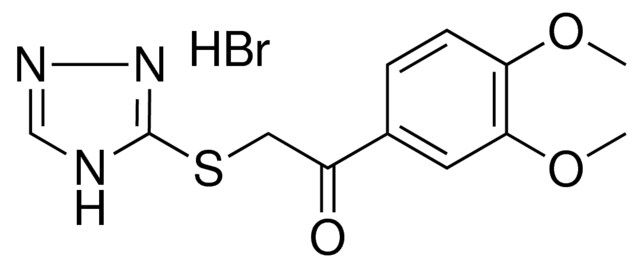 1-(3,4-DIMETHOXY-PH)-2-(4H-(1,2,4)TRIAZOL-3-YLSULFANYL)-ETHANONE, HYDROBROMIDE