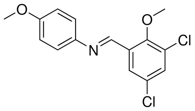 (3,5-DICHLORO-2-METHOXY-BENZYLIDENE)-(4-METHOXY-PHENYL)-AMINE