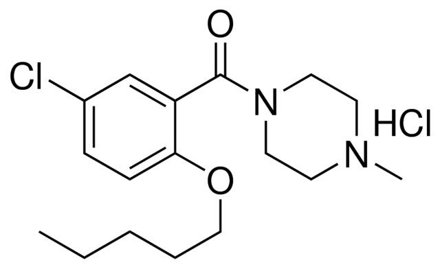 (5-CHLORO-2-PENTYLOXY-PHENYL)-(4-ME-PIPERAZIN-1-YL)-METHANONE, HYDROCHLORIDE