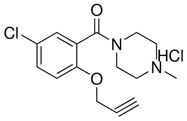 (5-CL-2-PROP-2-YNYLOXY-PH)-(4-METHYL-PIPERAZIN-1-YL)-METHANONE, HYDROCHLORIDE