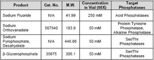 Phosphatase Inhibitor Cocktail Set V, 50X, Lyophilized