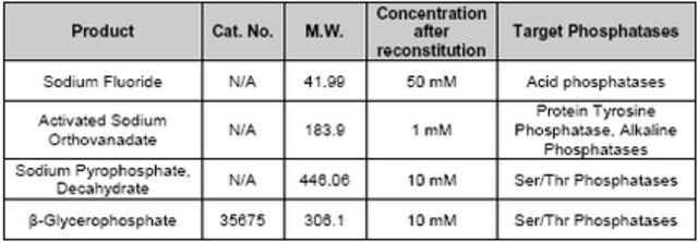 Phosphatase Inhibitor Cocktail Set III, Lyophilized