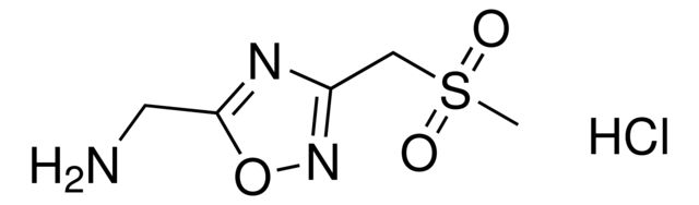 (3-((Methylsulfonyl)methyl)-1,2,4-oxadiazol-5-yl)methanamine hydrochloride