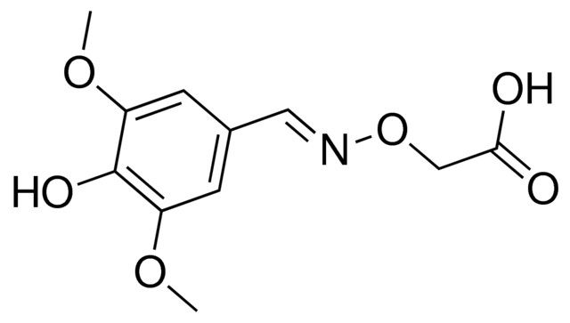 ({[(E)-(4-hydroxy-3,5-dimethoxyphenyl)methylidene]amino}oxy)acetic acid