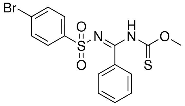 ((4-BROMO-BENZENESULFONYLIMINO)-PHENYL-METHYL)-THIOCARBAMIC ACID O-METHYL ESTER