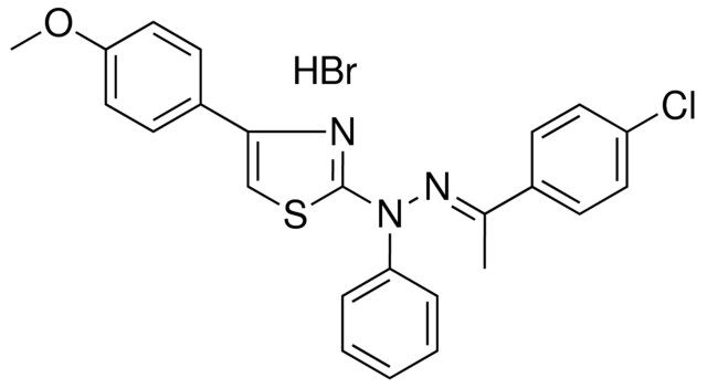 (1E)-1-(4-CHLOROPHENYL)ETHANONE [4-(4-METHOXYPHENYL)-1,3-THIAZOL-2-YL](PHENYL)HYDRAZONE HYDROBROMIDE