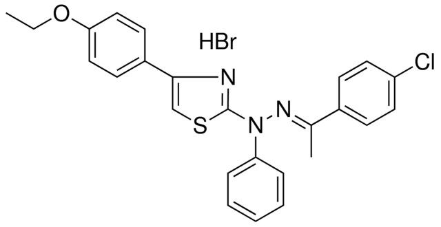 (1E)-1-(4-CHLOROPHENYL)ETHANONE [4-(4-ETHOXYPHENYL)-1,3-THIAZOL-2-YL](PHENYL)HYDRAZONE HYDROBROMIDE